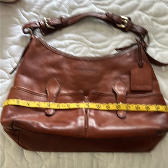 Dooney & Bourke Brown Leather Shoulder Bag - Picture 2 of 6